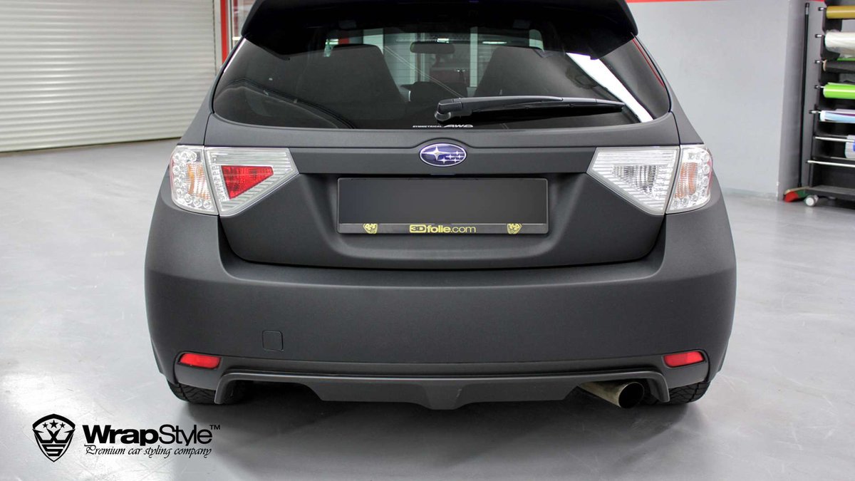 Subaru STI - Black Matt wrap - cover