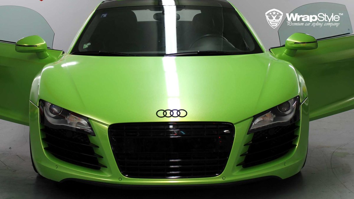 Audi R8 - Toxic Green wrap - cover
