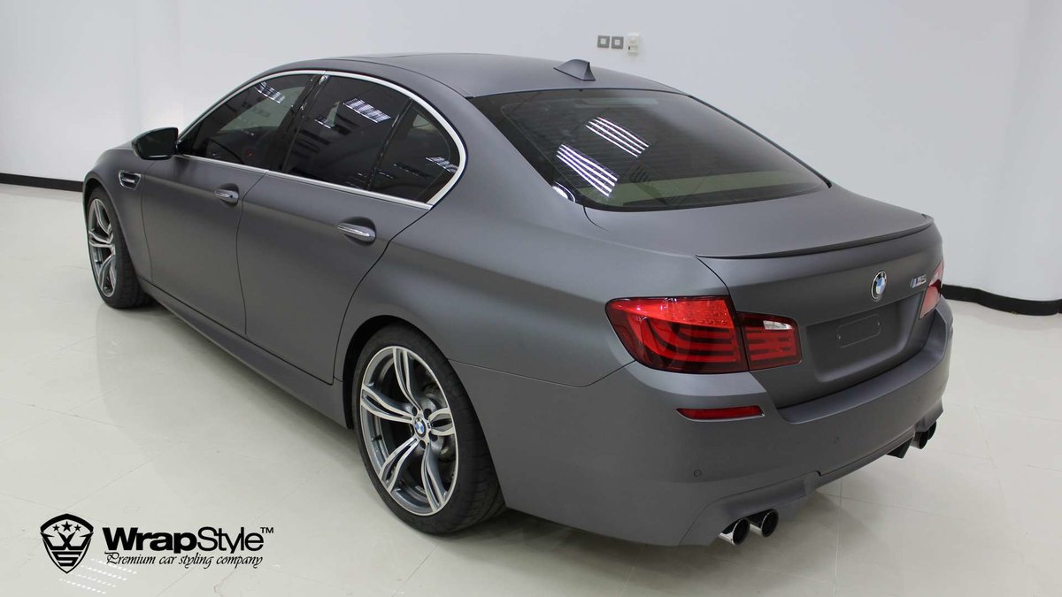 BMW M5 - Grey Matt wrap - cover