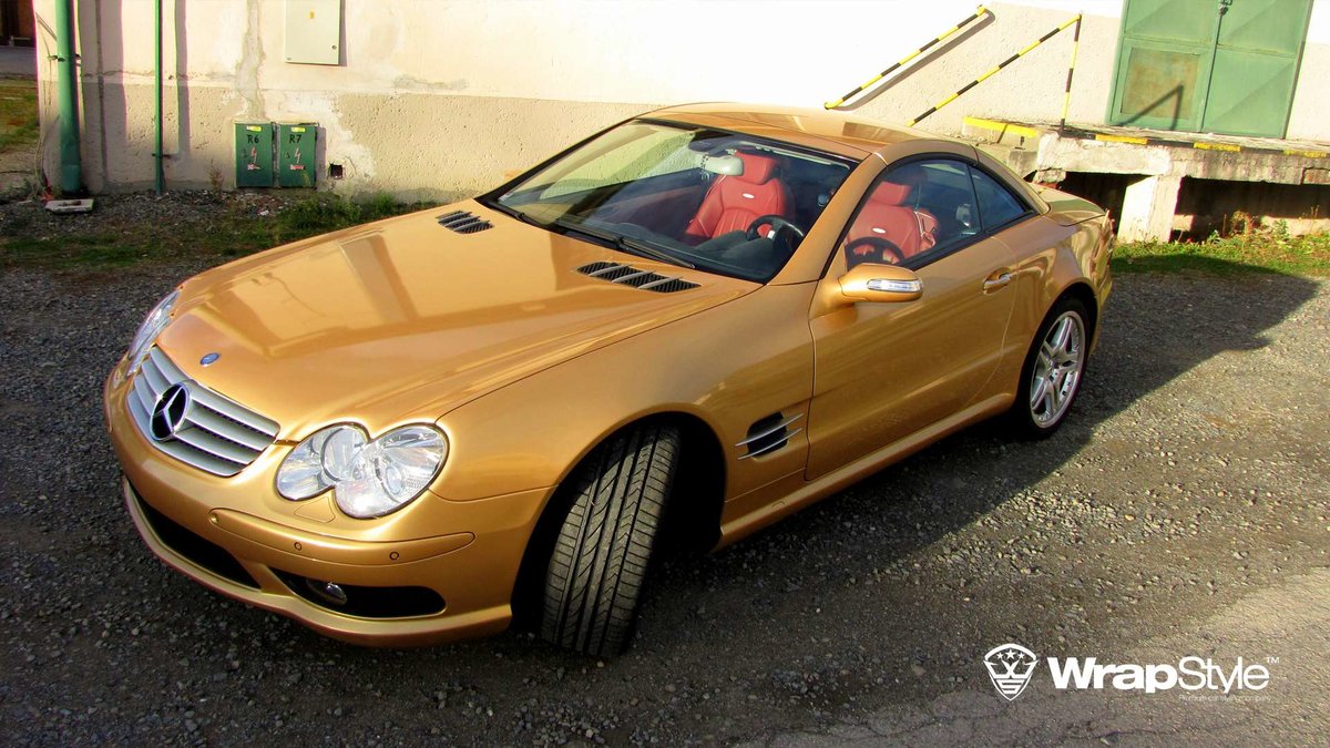Mercedes SL - Gold Gloss wrap - cover