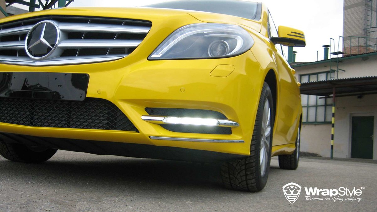 Mercedes B - Yellow Gloss wrap - cover