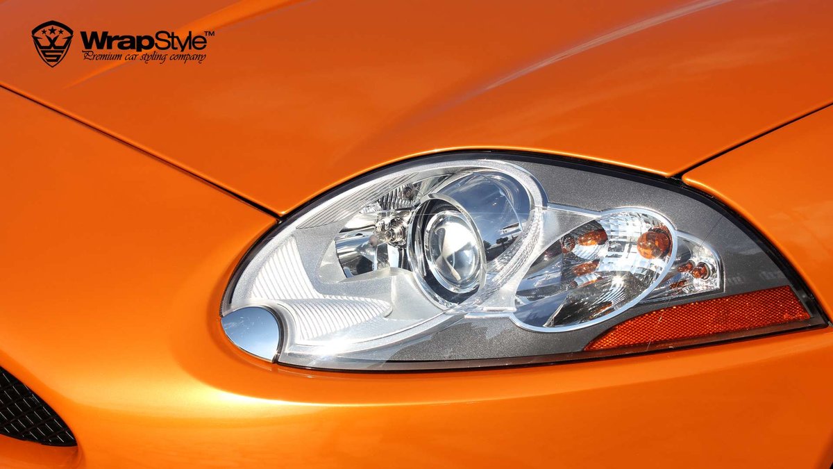 Jaguar F Type - Orange Metallic wrap - cover