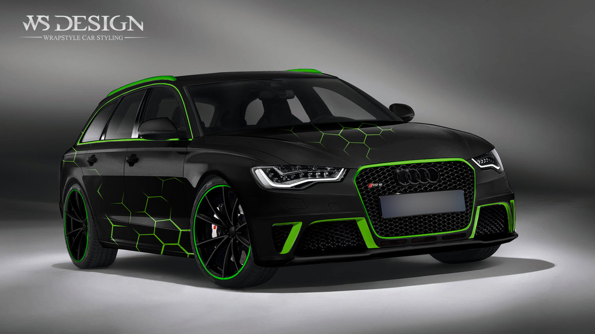Audi A6 - Green Hexa design - cover