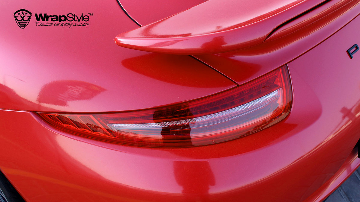 Porsche 911 Turbo - Red Gloss wrap - cover
