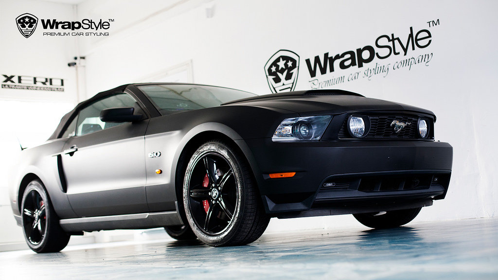 Ford Mustang - Black Matt wrap - cover