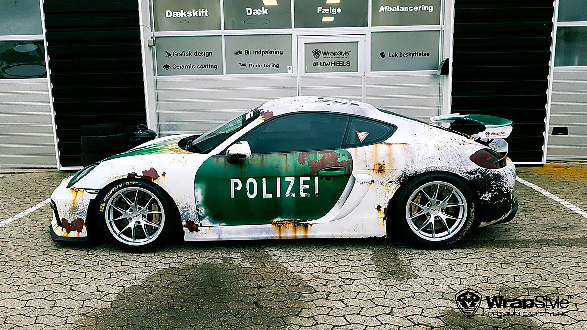 Porsche Cayman GT4 - Police Rusty design - cover