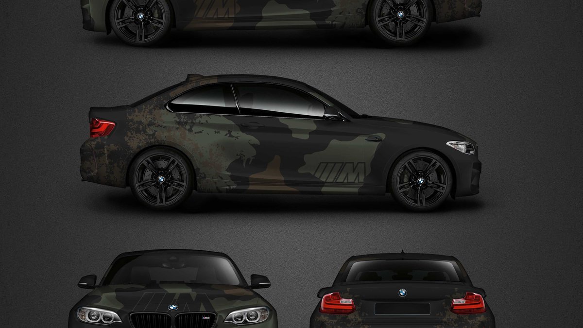 BMW M2 - Lion Camouflage design - cover
