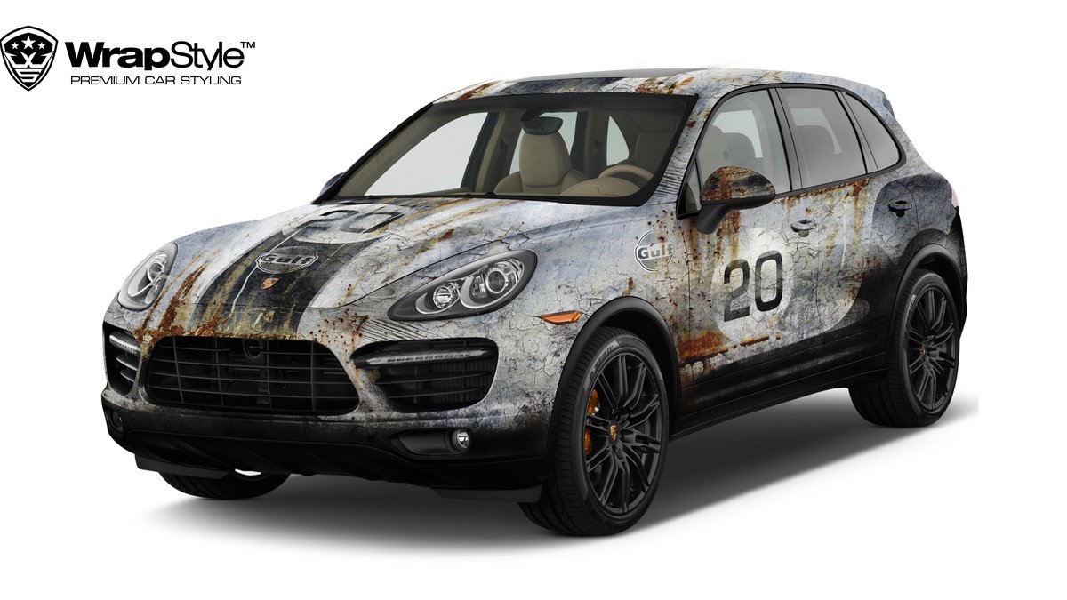 Porsche Cayenne - Rusty Gulf Race design - cover