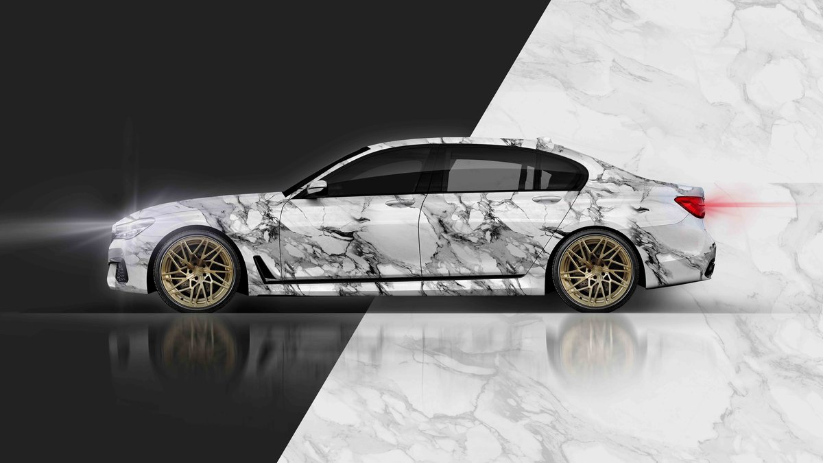 BMW 7 - Marble design - cover