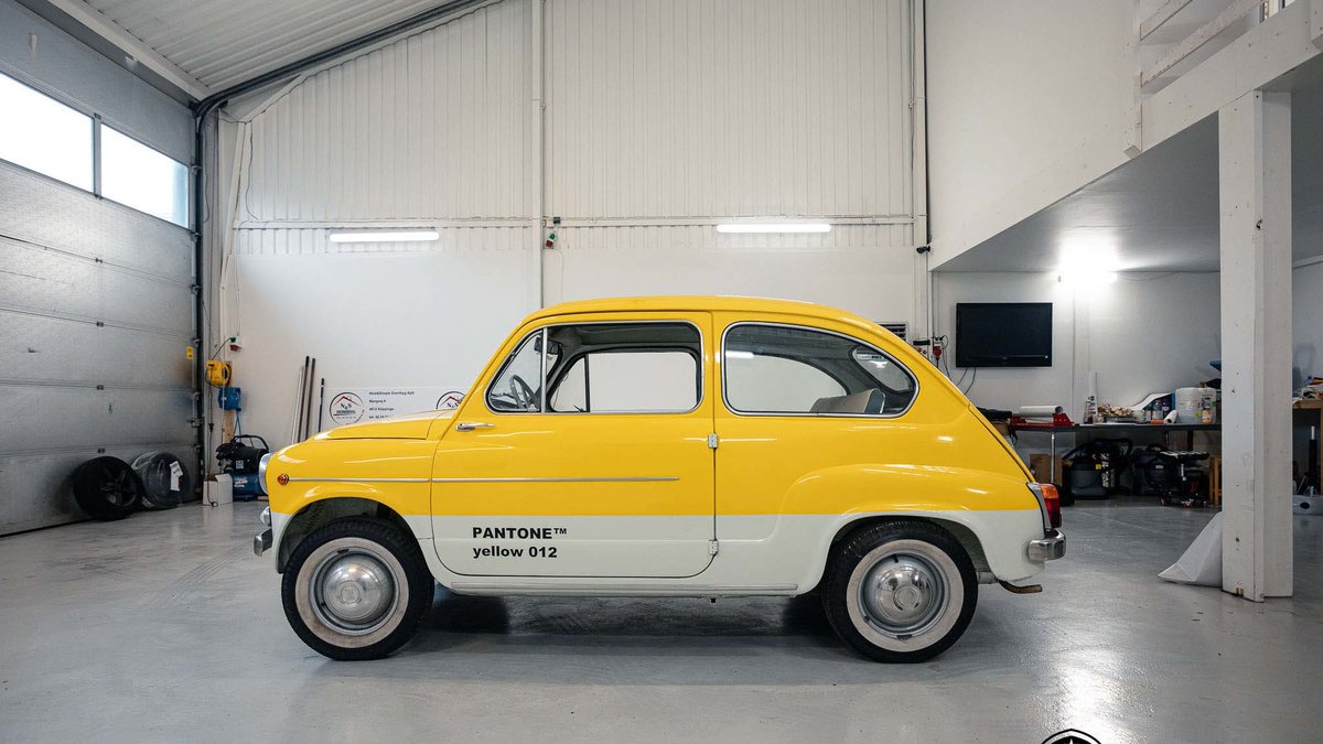 Fiat 600 - Yellow Gloss wrap - cover
