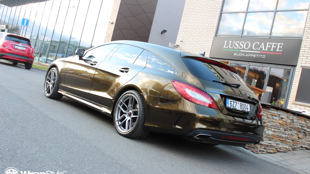 Mercedes CLS - Midnight Gold wrap - img 3