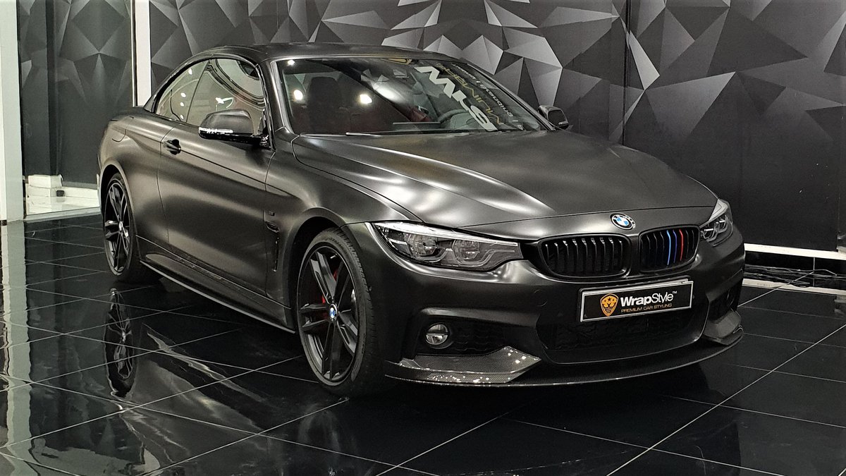BMW 4 Coupe - Black Satin wrap - cover