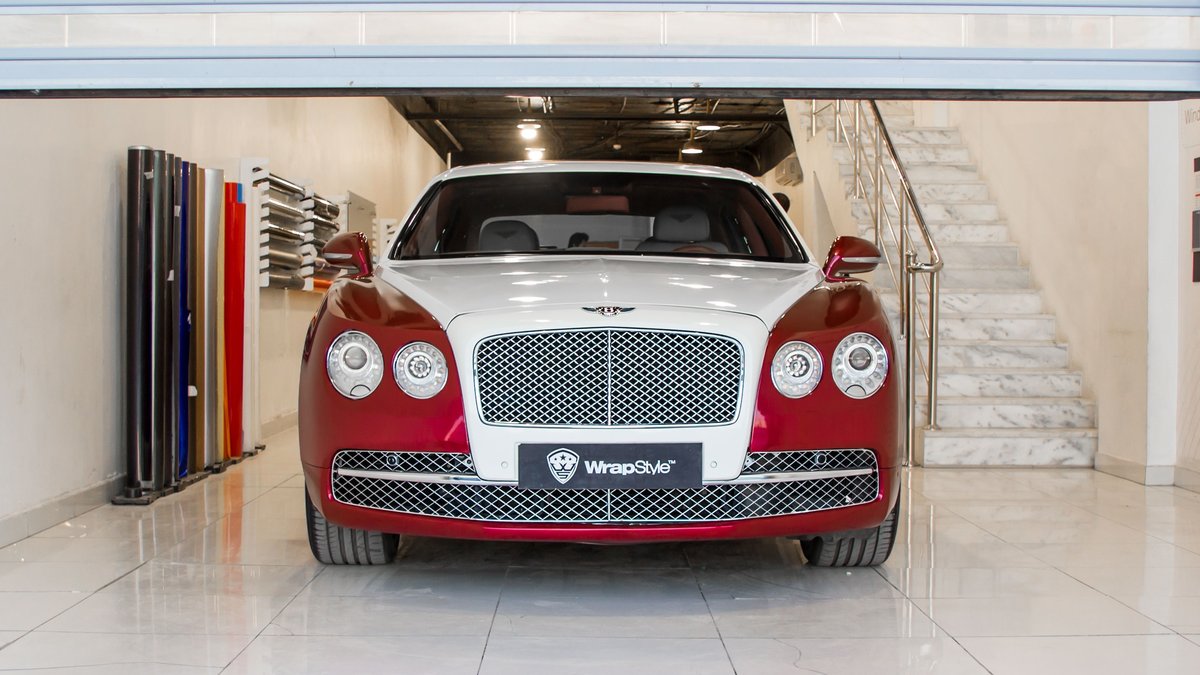 Bentley Continental - Red Pearl wrap - cover