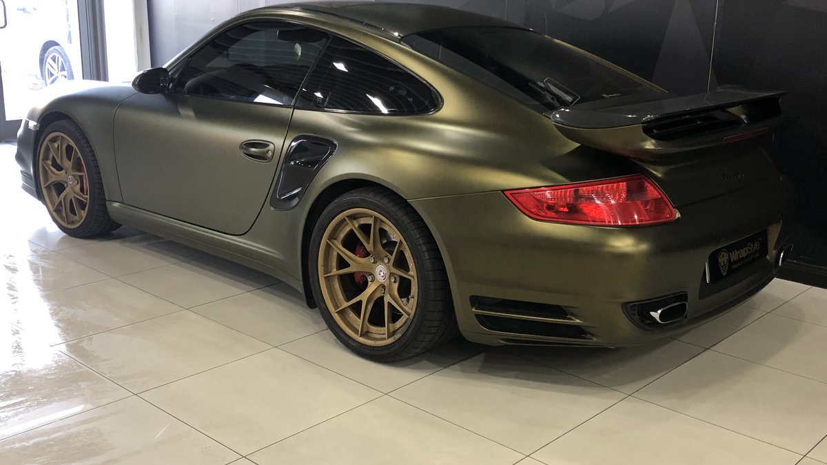 Porsche GT2 - Gold Matt wrap - img 2