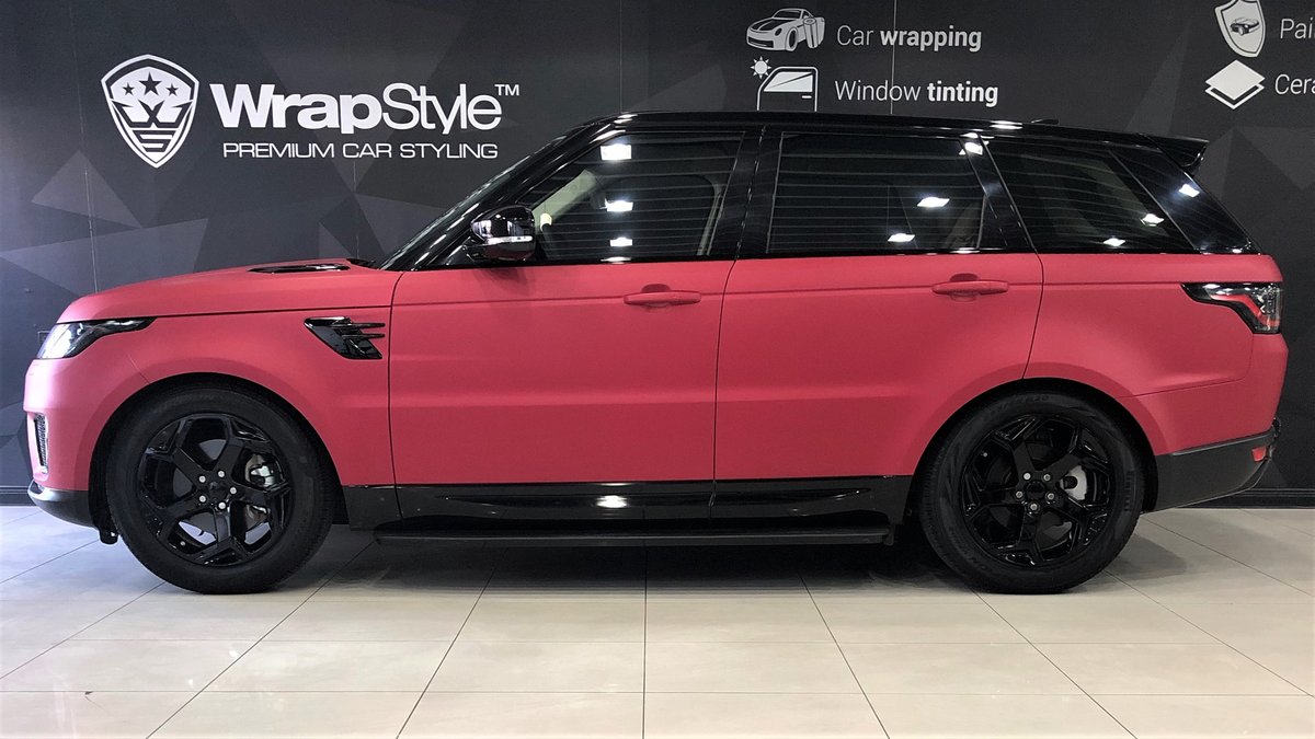 Range Rover Sport - Pink Matt wrap - cover