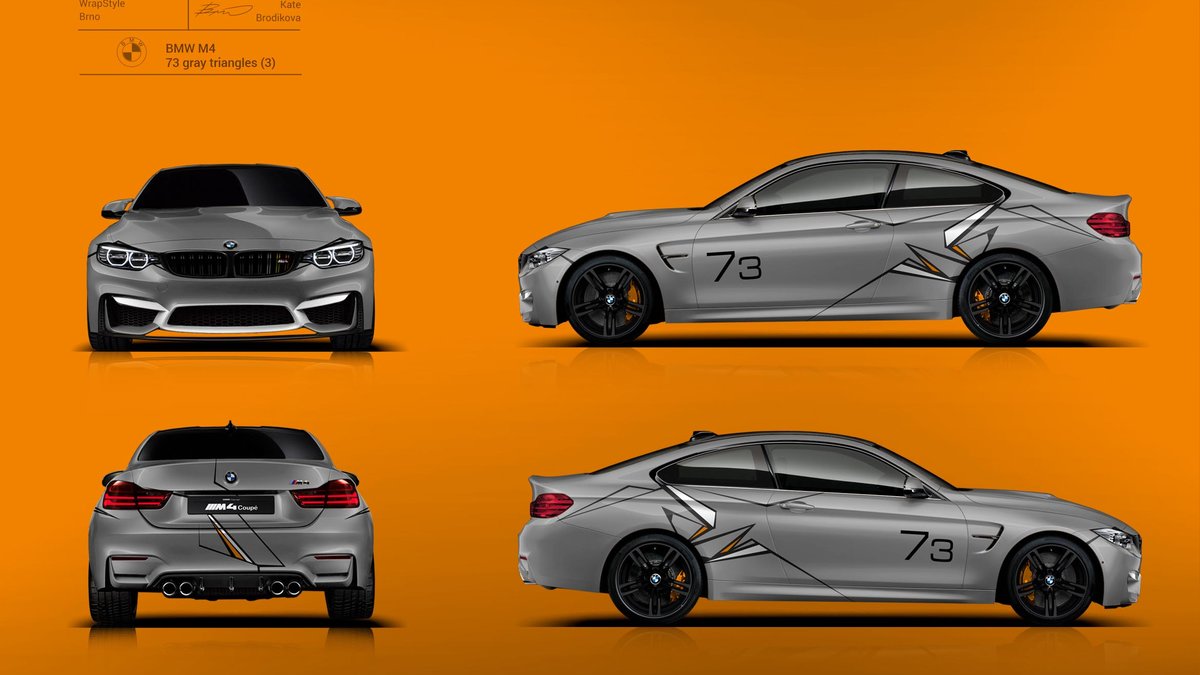 BMW M4 Race - 73 Gray Triangles design - img 1
