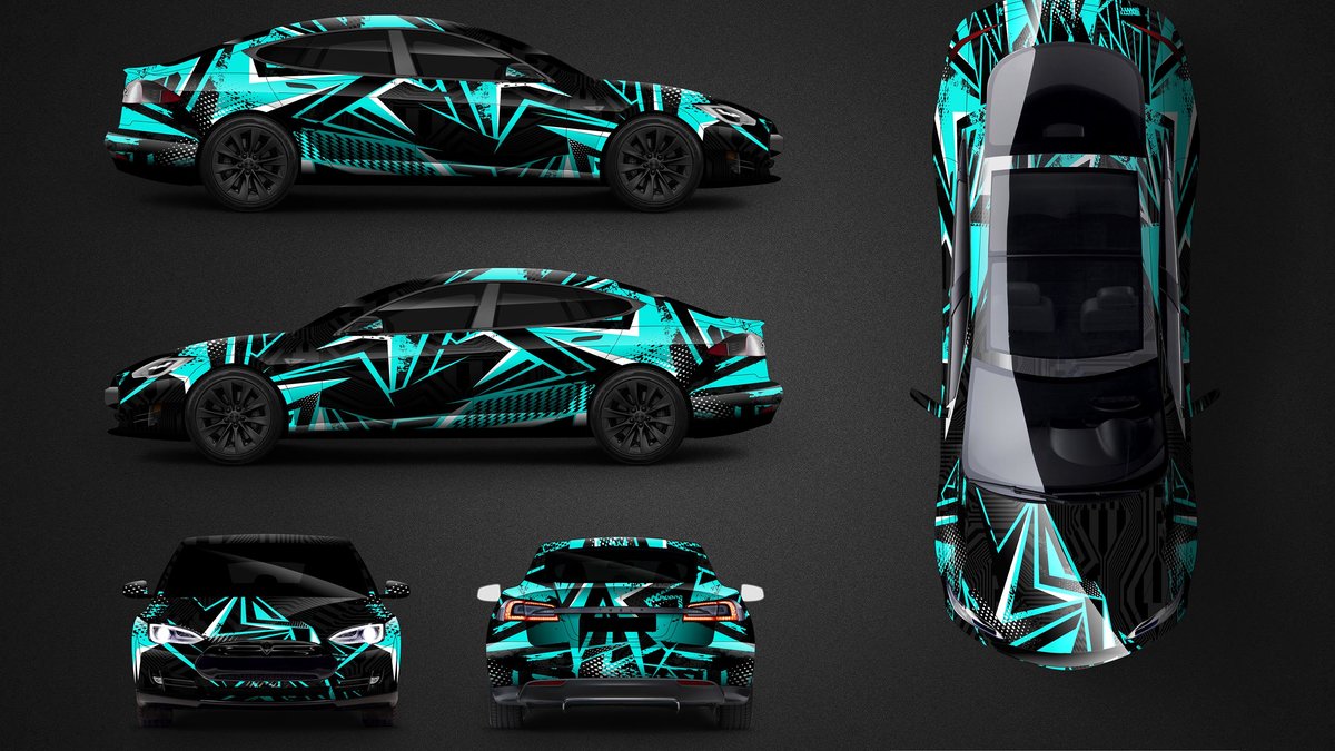 Tesla Model S - Abstract design - cover