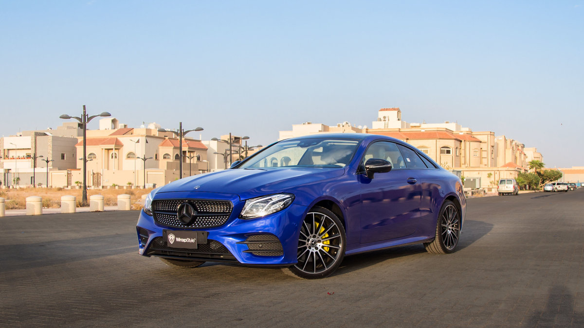 Mercedes S Coupe - Blue Gloss wrap - cover