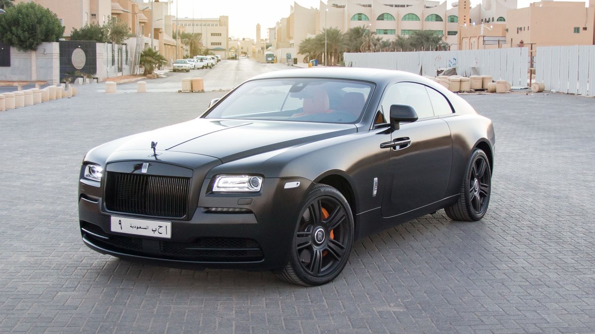 Rolls-Royce Wraith - Black Satin wrap - cover