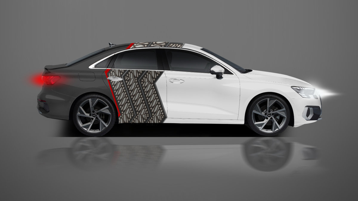 Audi A3 - Grey Pattern Design - cover