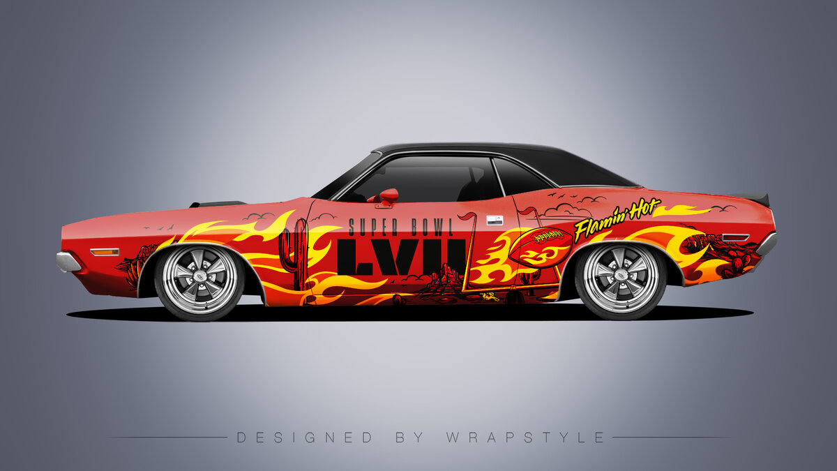 Dodge Challenger - Super Bowl Design - cover