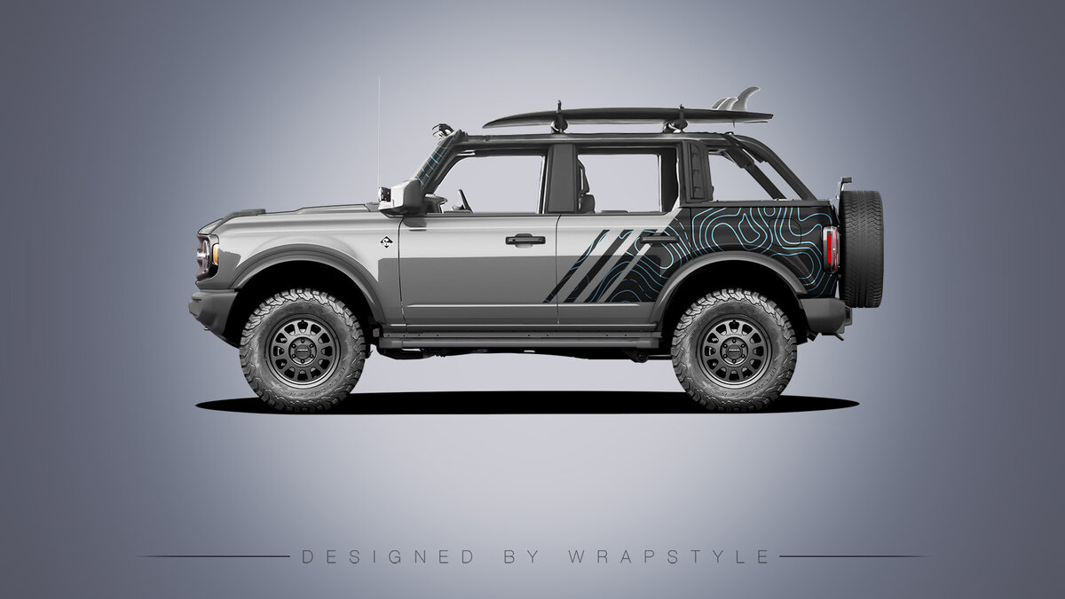 Ford Bronco - Topographic Design - cover