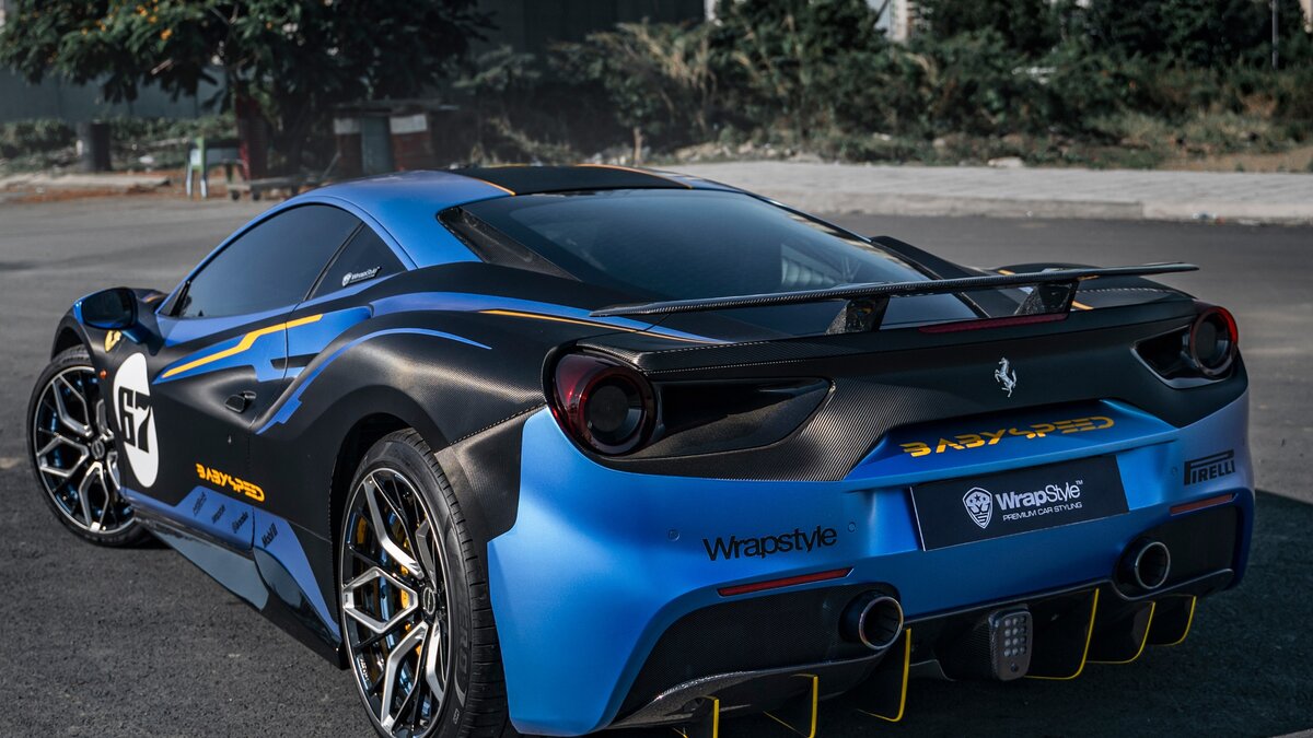 Ferrari 488 - Racing Blue Wrap - img 12