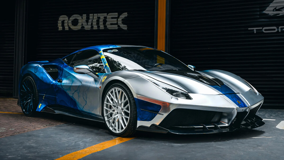 Ferrari 488 GTB - Misha Design Chrom Wrap - img 2