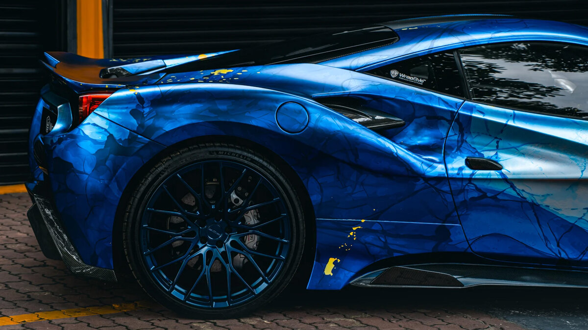 Ferrari 488 GTB - Misha Design Chrom Wrap - img 3