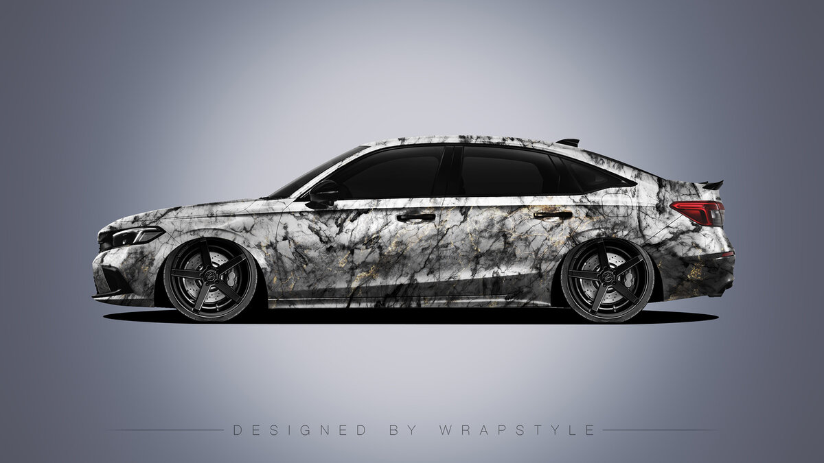 Honda Civic - Marble Design - cover