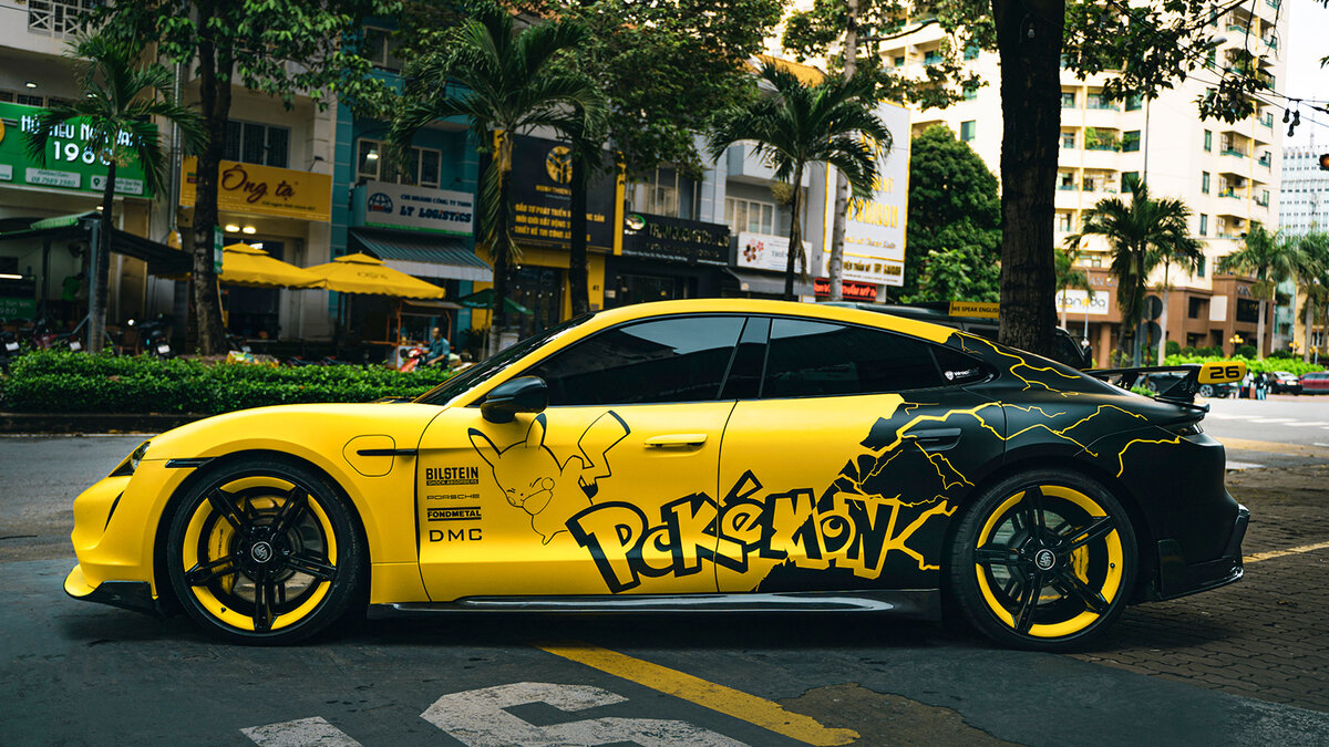 Porsche Taycan - Pokemon Wrap - cover