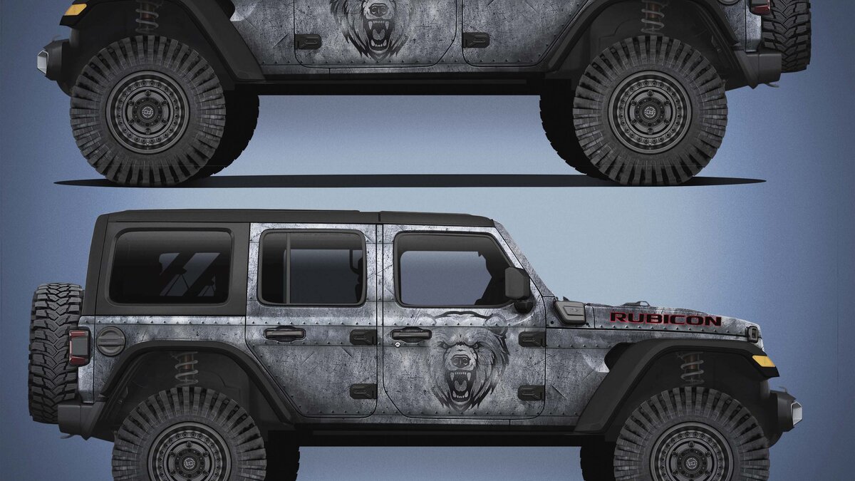 Jeep Wrangler Rubicon - Metal Bear Design - img 1