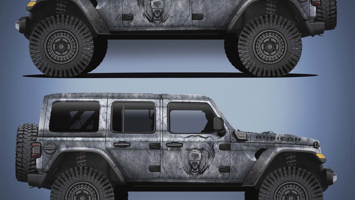 Jeep Wrangler Rubicon - Metal Bear Design - img 2