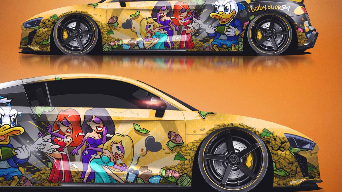 Audi R8 - Baby McDuck Party Design - img 2