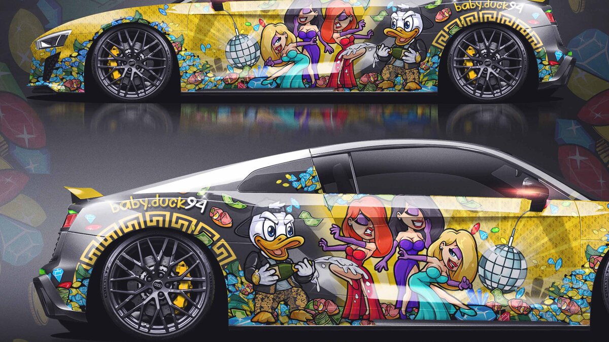 Audi R8 - Baby McDuck Party Design - img 3