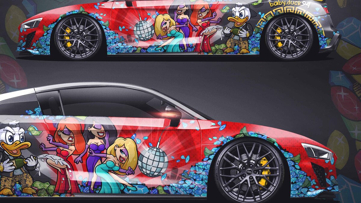 Audi R8 - Baby McDuck Party Design - img 4