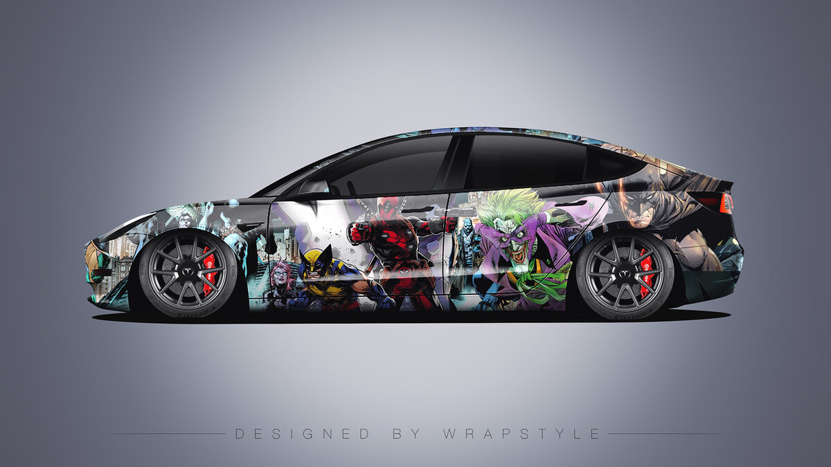 Tesla Model 3 - Comic Book Design - cover