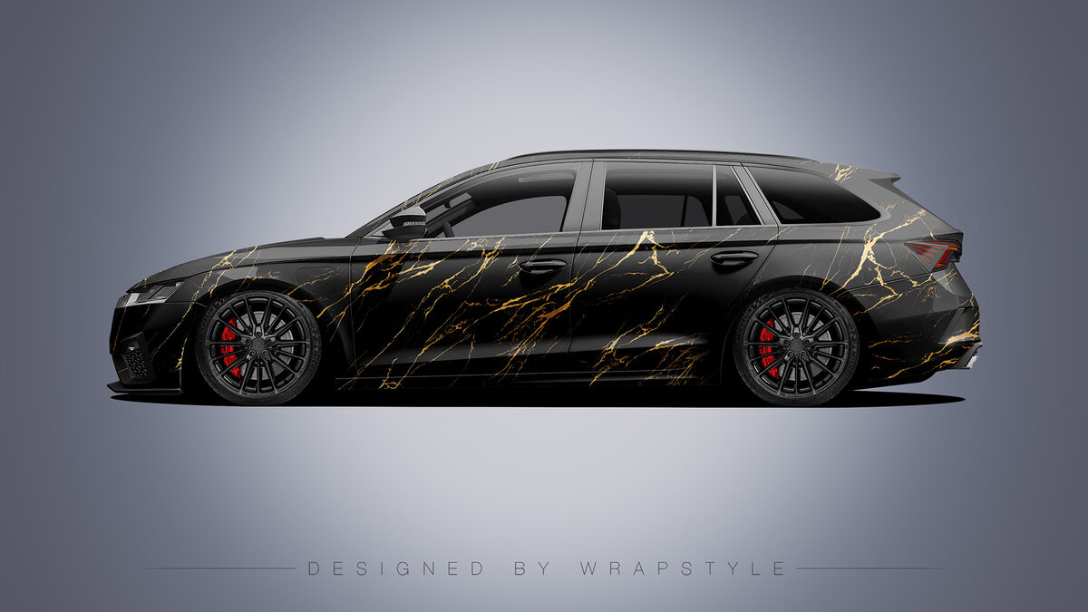 Skoda Octavia RS - Black Marble Design - cover