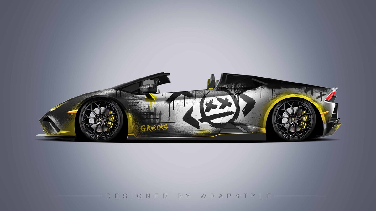 Lamborghini Huracan Evo Spyder - Street Art Design - cover