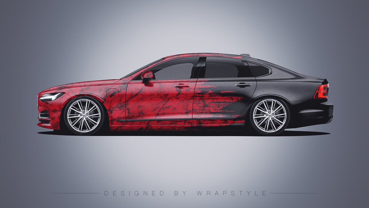 Volvo S90 - Red Marble Design - cover