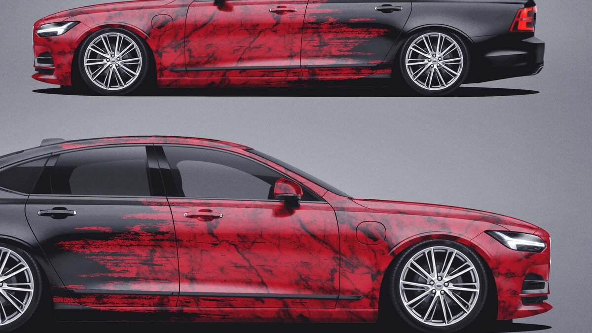 Volvo S90 - Red Marble Design - img 1