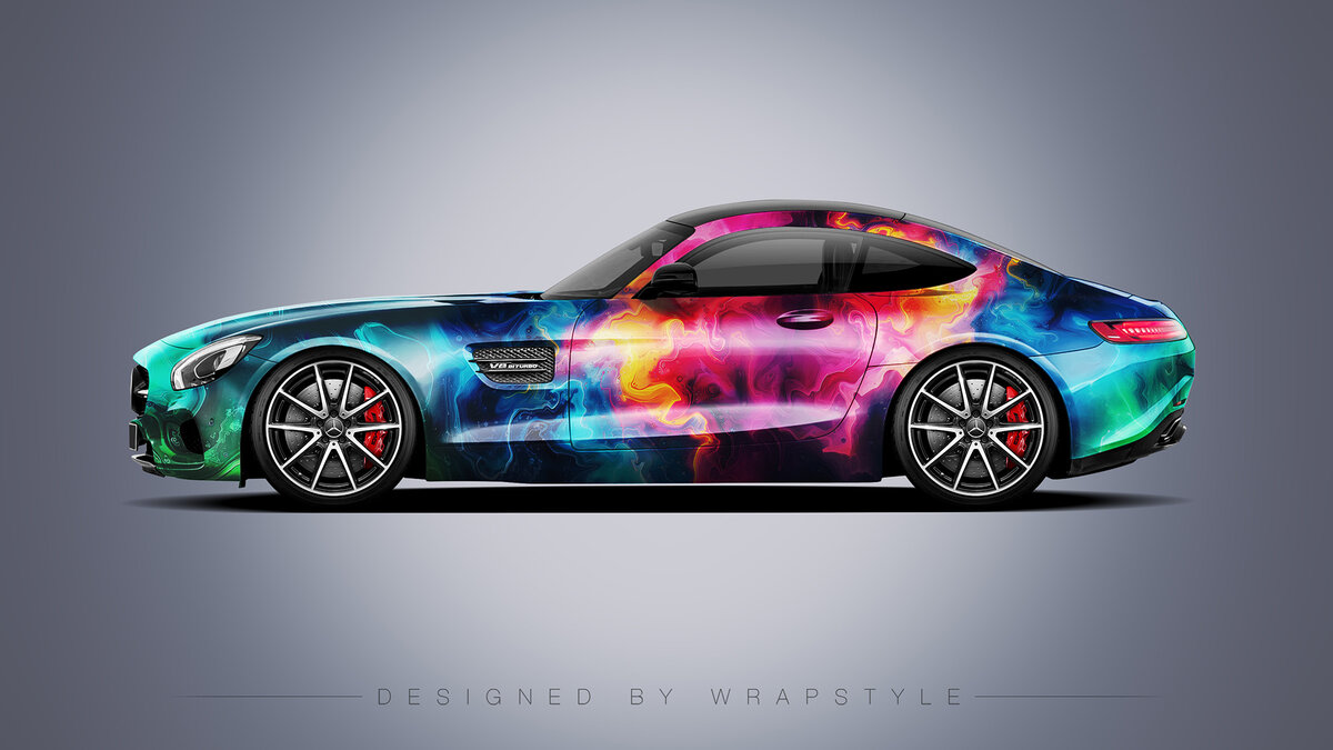 Mercedes-AMG GT - Colorful Smoke Design - cover