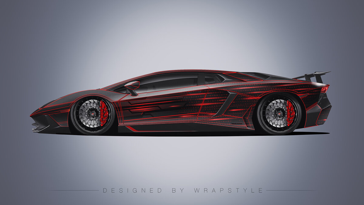 Lamborghini Aventador SV - Tron Design - cover