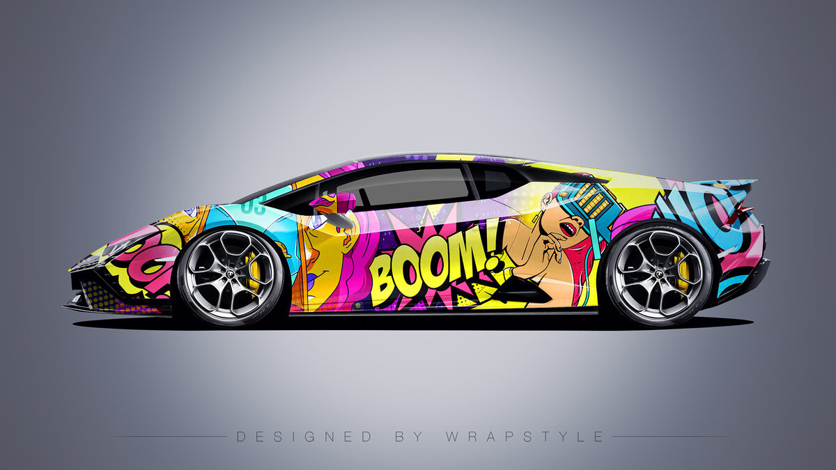 Lamborghini Huracan Technica - Pop Art Boom Design - cover