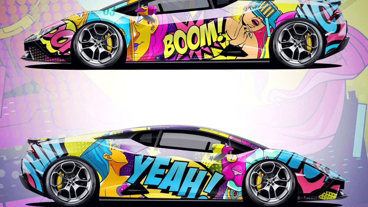 Lamborghini Huracan Technica - Pop Art Boom Design - img 1