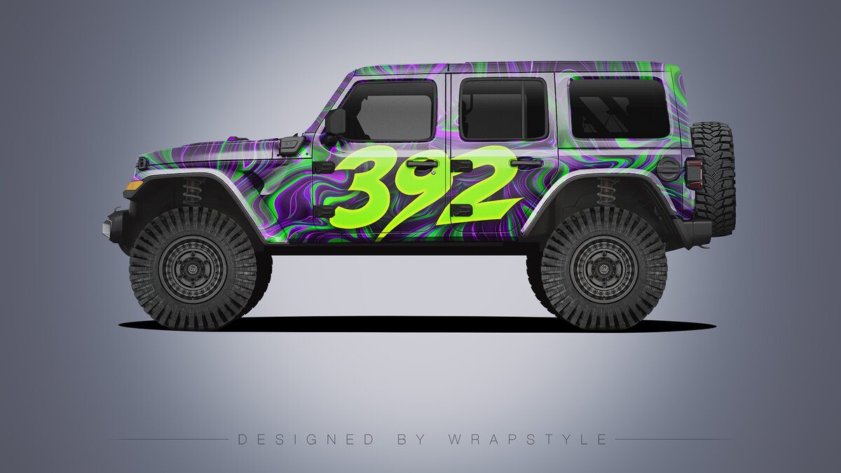 Jeep Wrangler - Oil Slick Design - cover