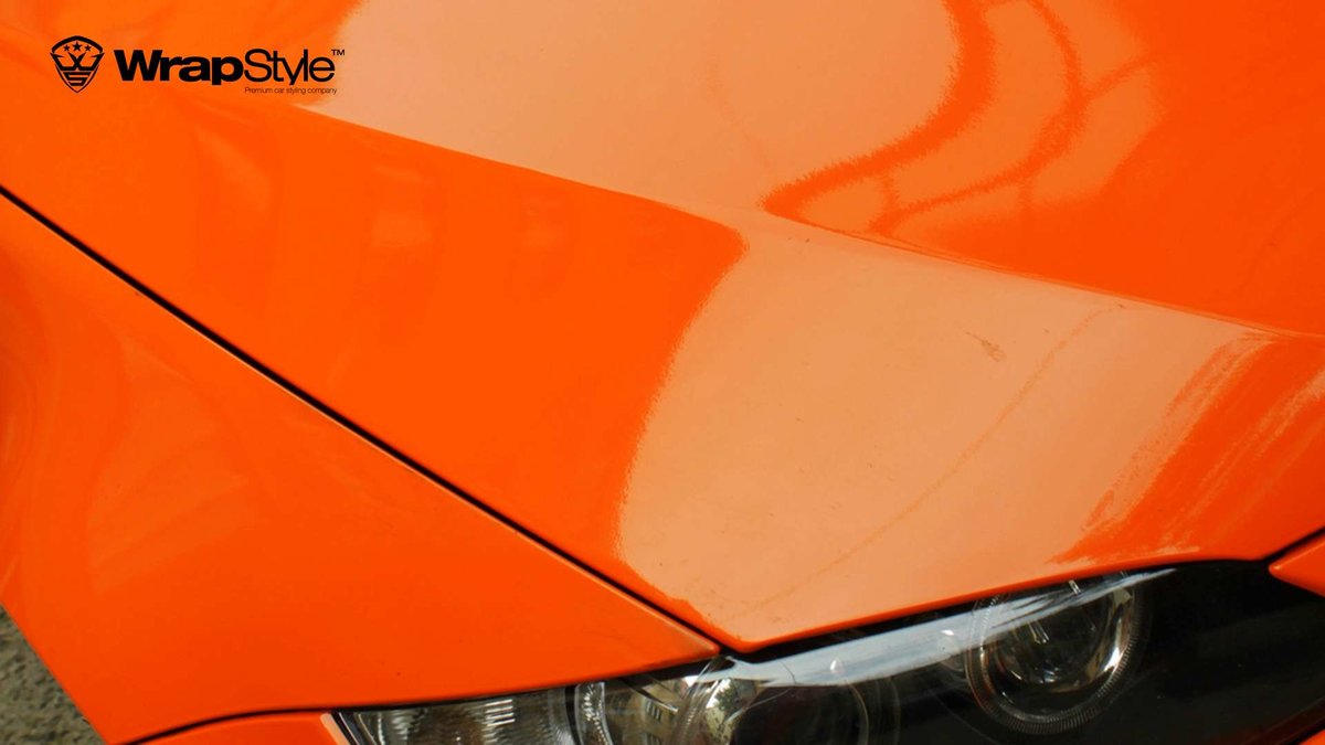 BMW 3 - Orange Gloss wrap - img 2