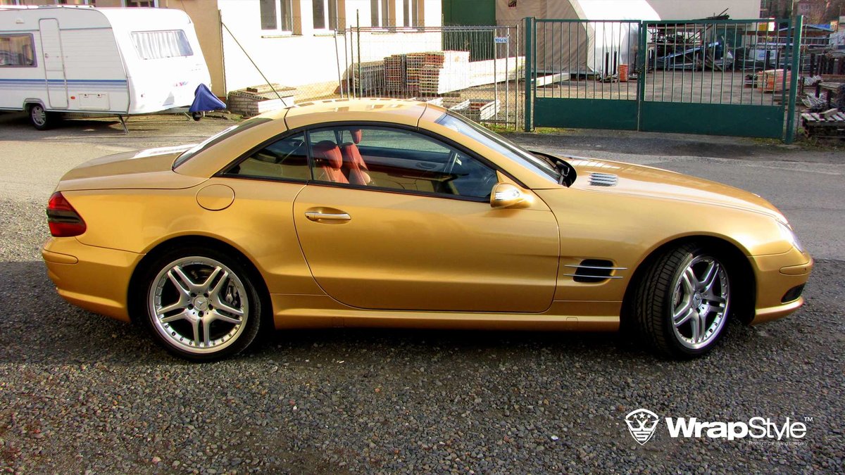 Mercedes SL - Gold Gloss wrap - img 3