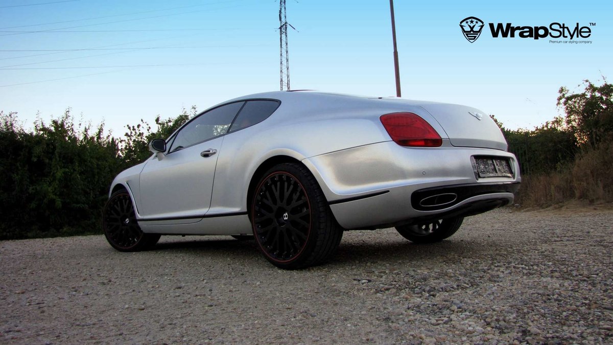 Bentley Continental - Silver Chrome Carbon wrap - img 2