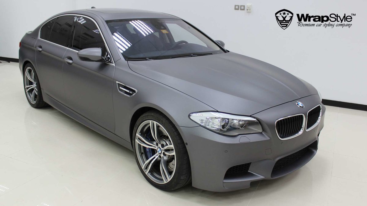 BMW M5 - Grey Matt wrap - img 3